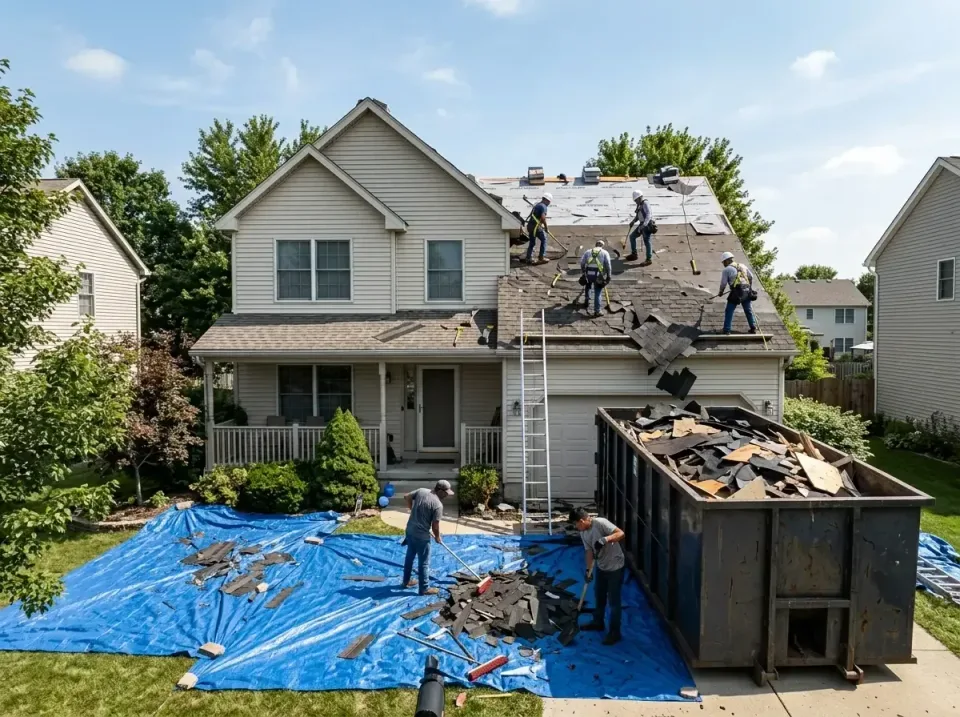 roof-replacement-debris-remova-004 — frequently asked questions, Cheapest Dumpster Rentals in University Park, IL